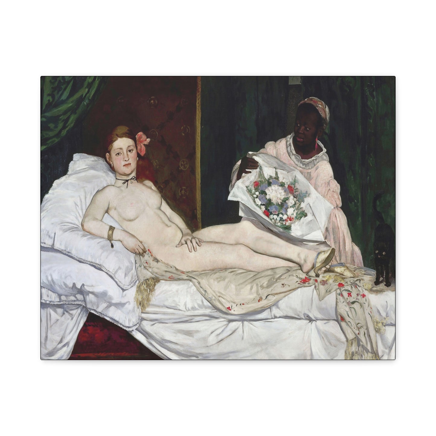 Manet, Édouard - Olympia (1870) - Canvas Block, unframed