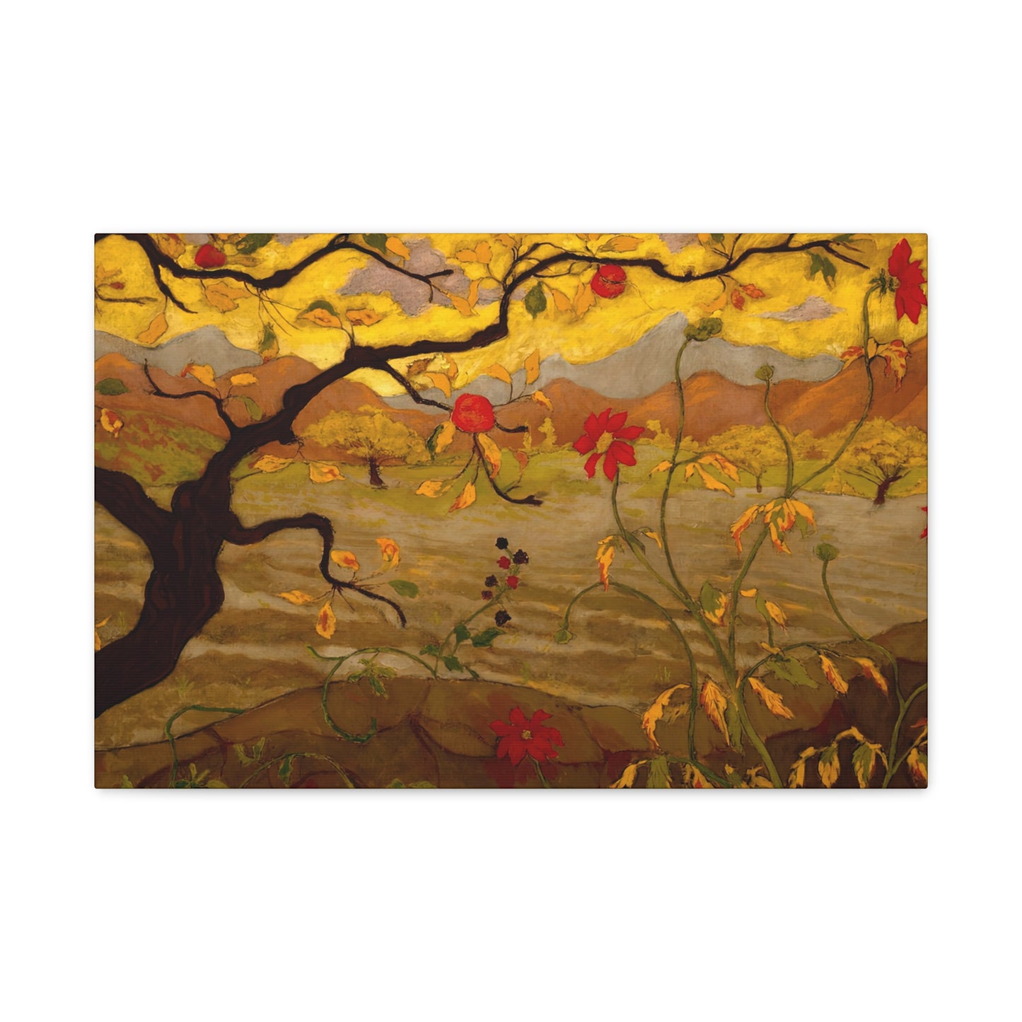 Ranson, Paul - Apple Tree with Red Fruit (1902) - Canvas Block, unframed
