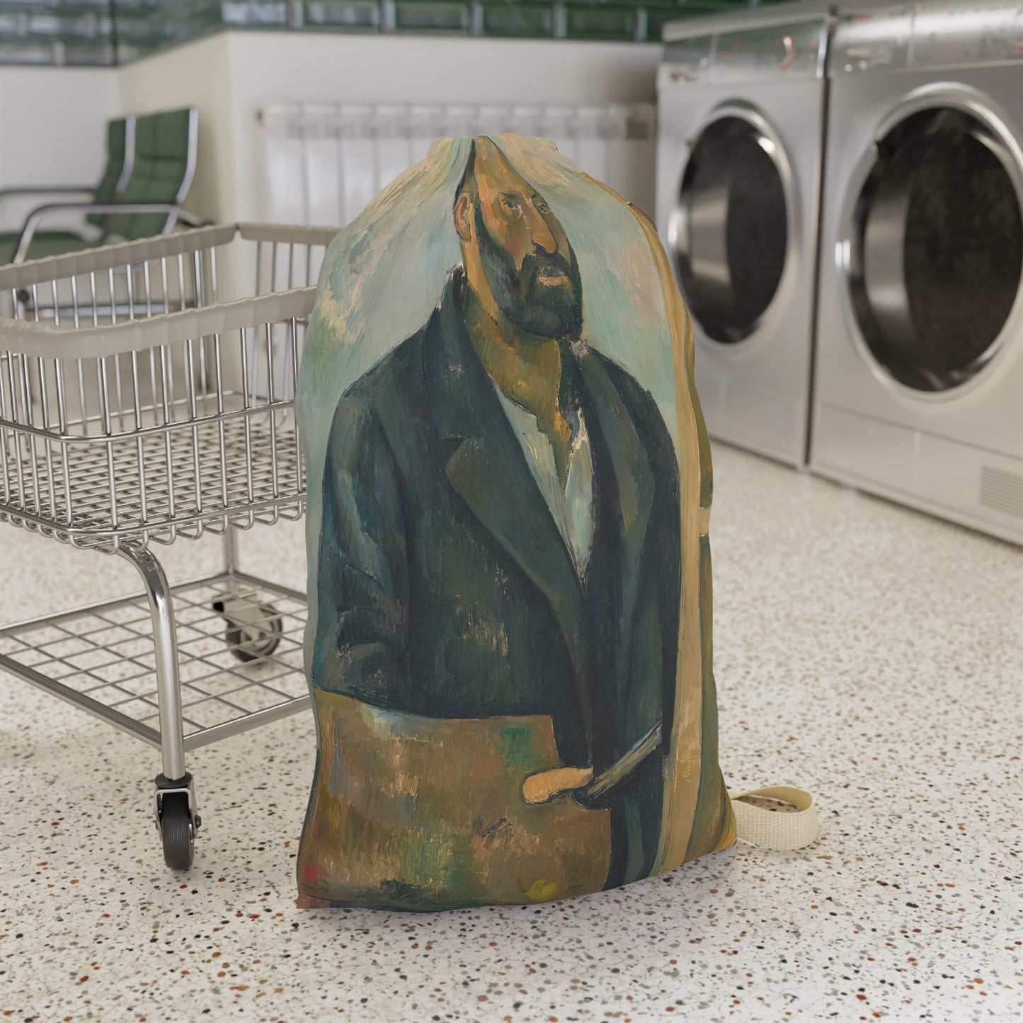 Cézanne, Paul - Portrait of the Artist with a Palette (1890) - Laundry Bag