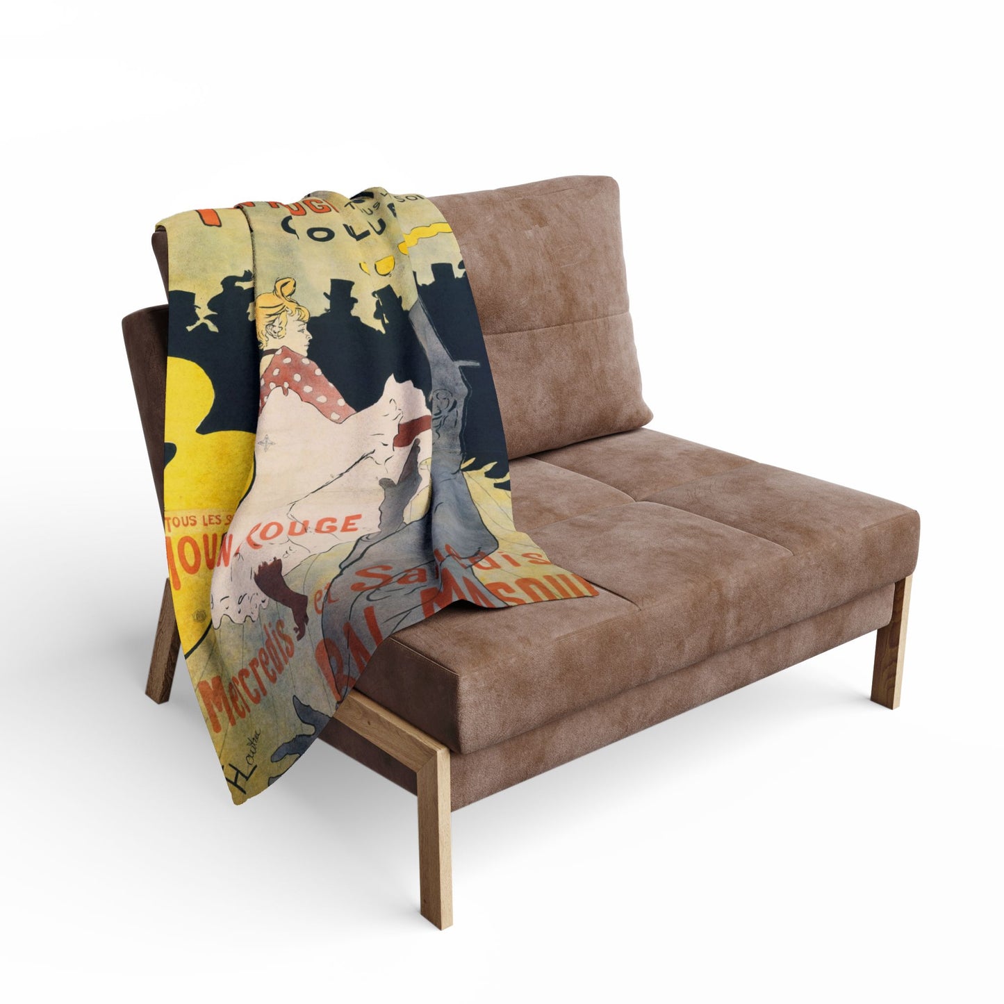 Toulouse-Lautrec, Henri - Moulin Rouge - La Goulue (1891) - Arctic Fleece Blanket