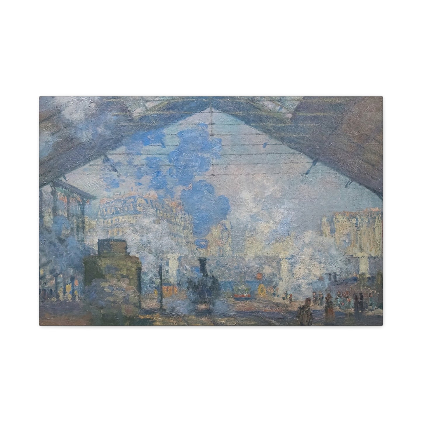 Monet, Claude - Le Gare Saint-Lazare (1877) - Canvas Block, unframed