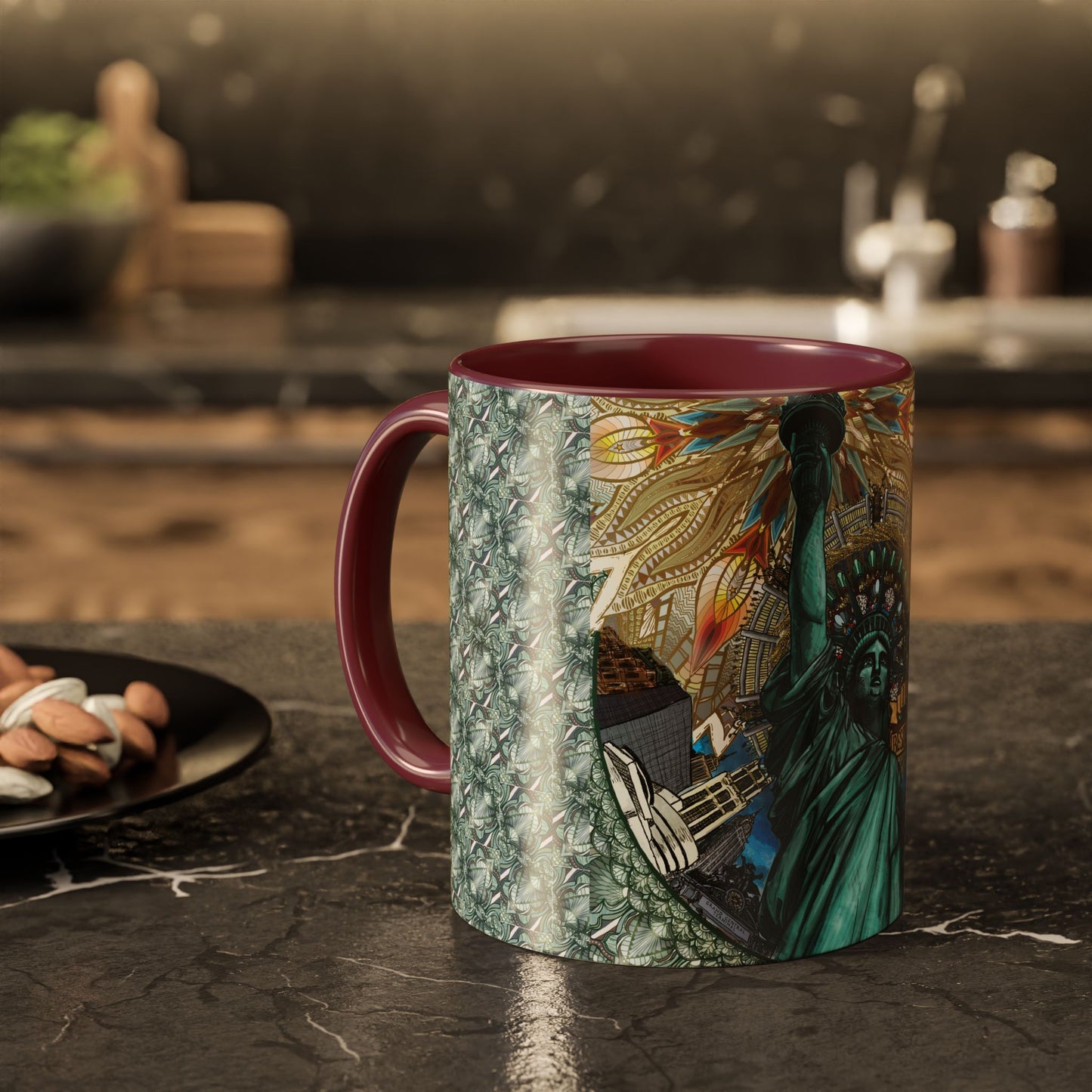 Pacio, Adam - Liberty Mandala - Colorful Accent Mugs