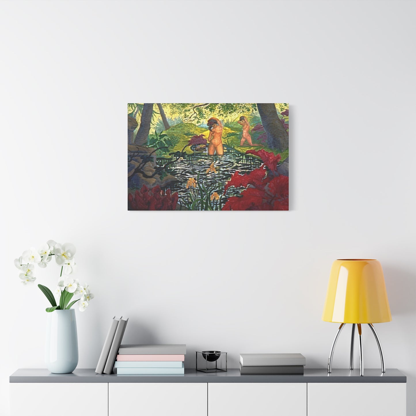 Ranson, Paul - The Lotus Bather (1906) - Canvas Block, unframed