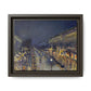 Pissarro, Camille - The Boulevard Montmartre At Night (1897) - Matte Canvas, Framed