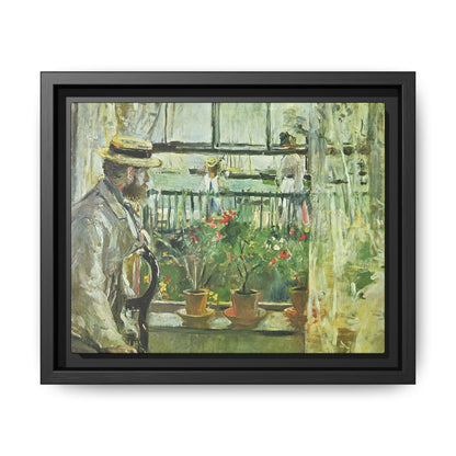 Morisot, Berthe - Eugene Manet on the Isle of Wight (1875) - Matte Canvas, Framed