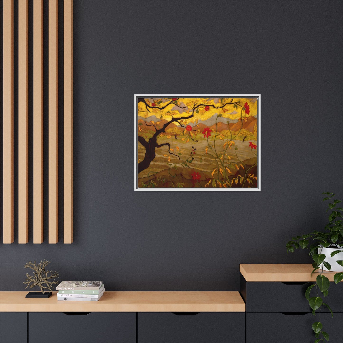 Ranson, Paul - Apple Tree with Red Fruit (1902) - Matte Canvas, Framed