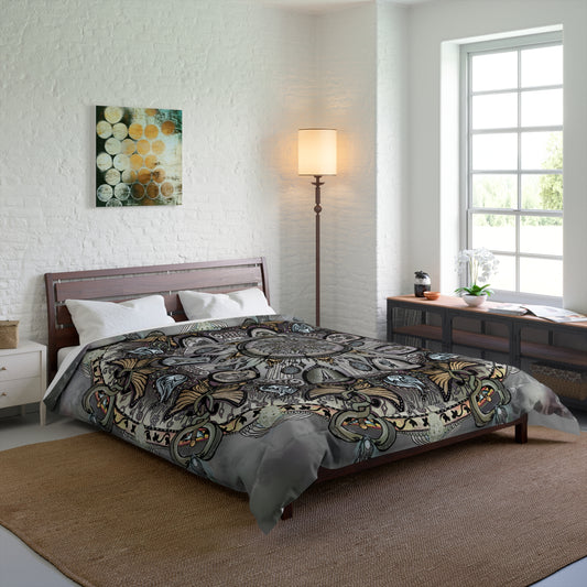 Memento Mori Mandala - Comforter