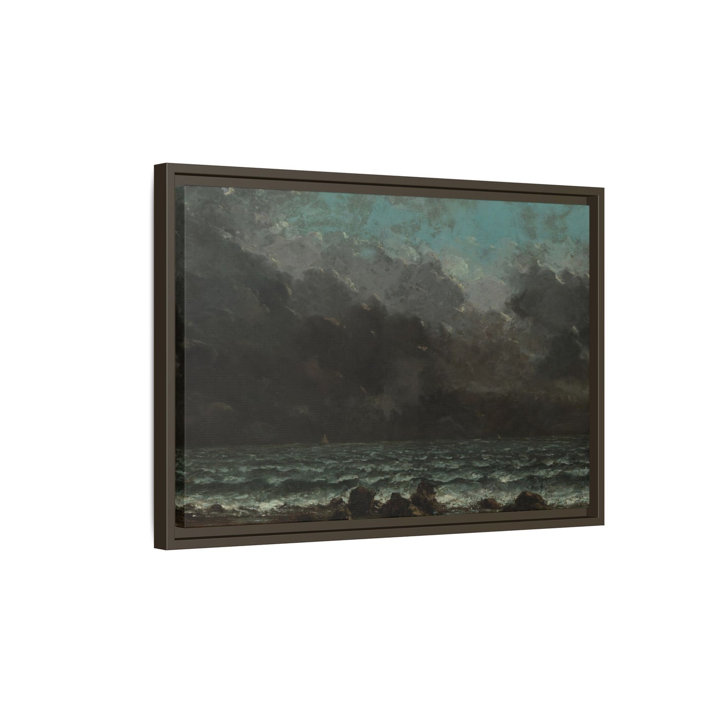 Courbet, Gustave - The Sea (1865) - Matte Canvas, Framed