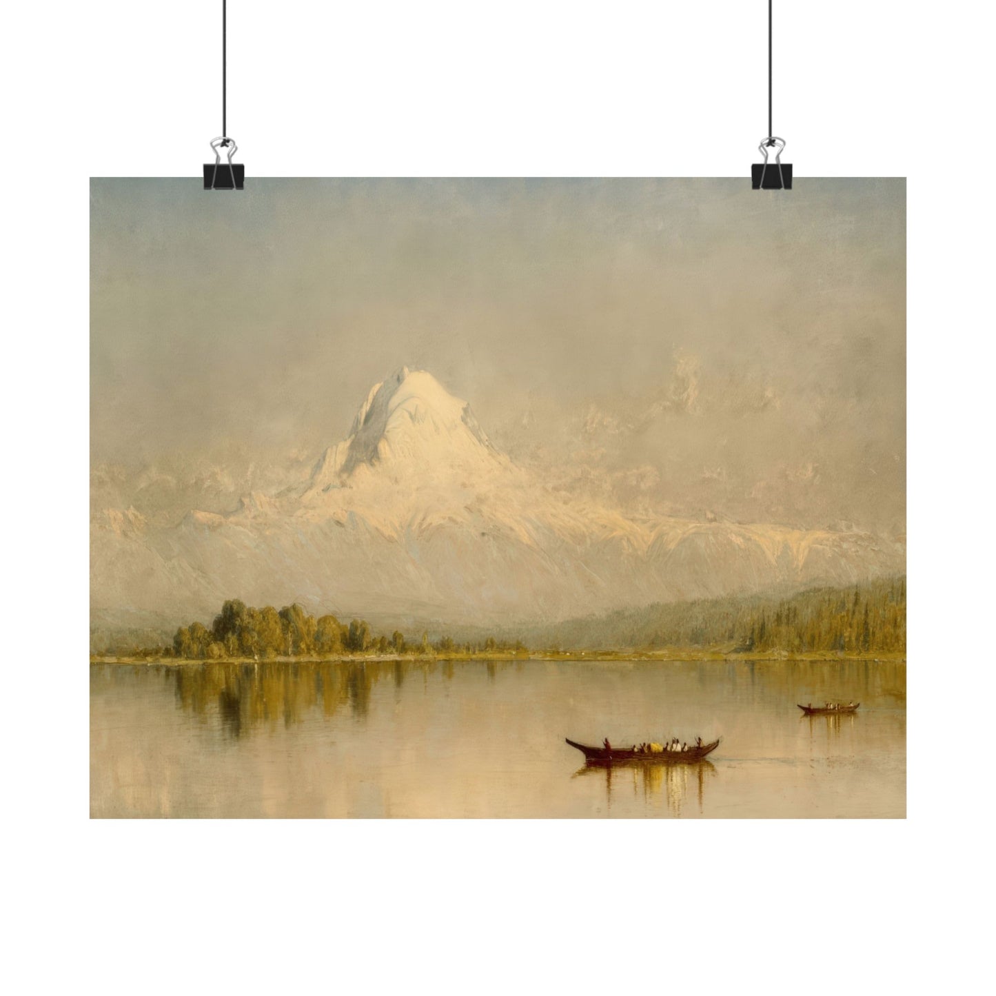 Gifford, Sanford Robinson - Mount Rainier  (1875) - Satin Posters