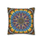 Pacio, Adam - Emerald Arrows Mandala - Suede Square Pillowcase