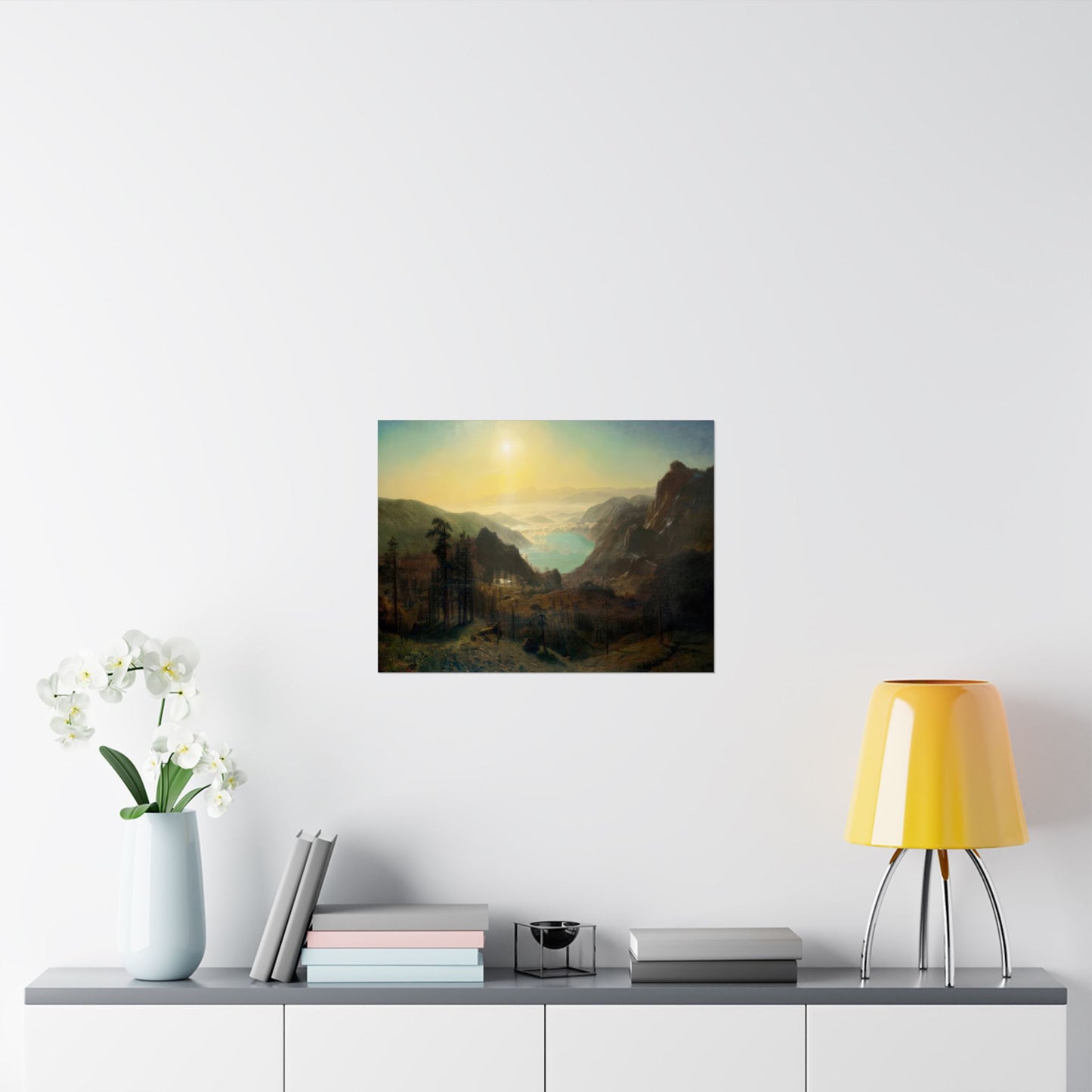 Bierstadt, Albert - Donner Lake from the Summit (1873) - Satin Posters