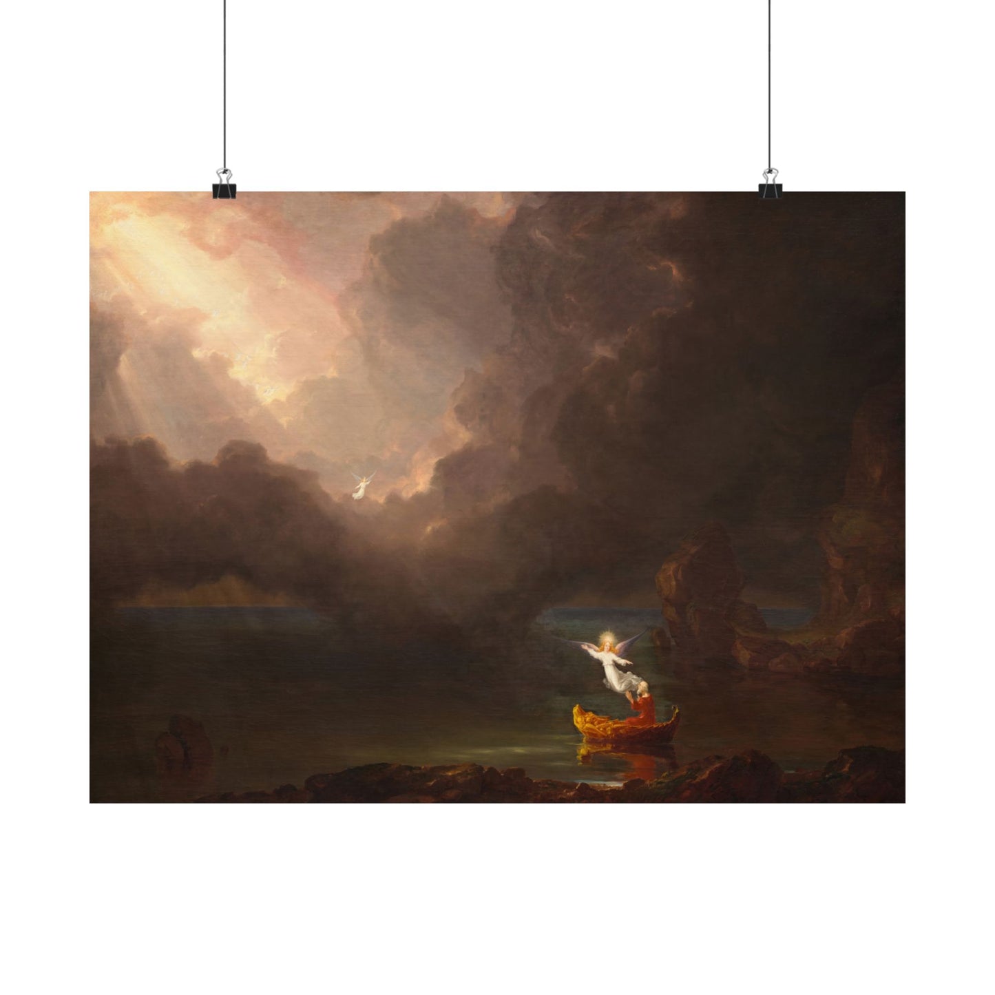 Cole. Thomas - The Voyage of Life: Old Age (1842) - Satin Posters