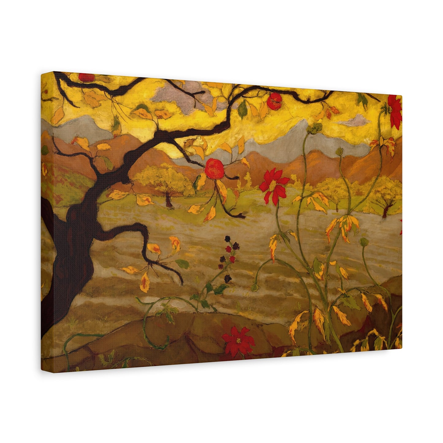 Ranson, Paul - Apple Tree with Red Fruit (1902) - Canvas Block, unframed