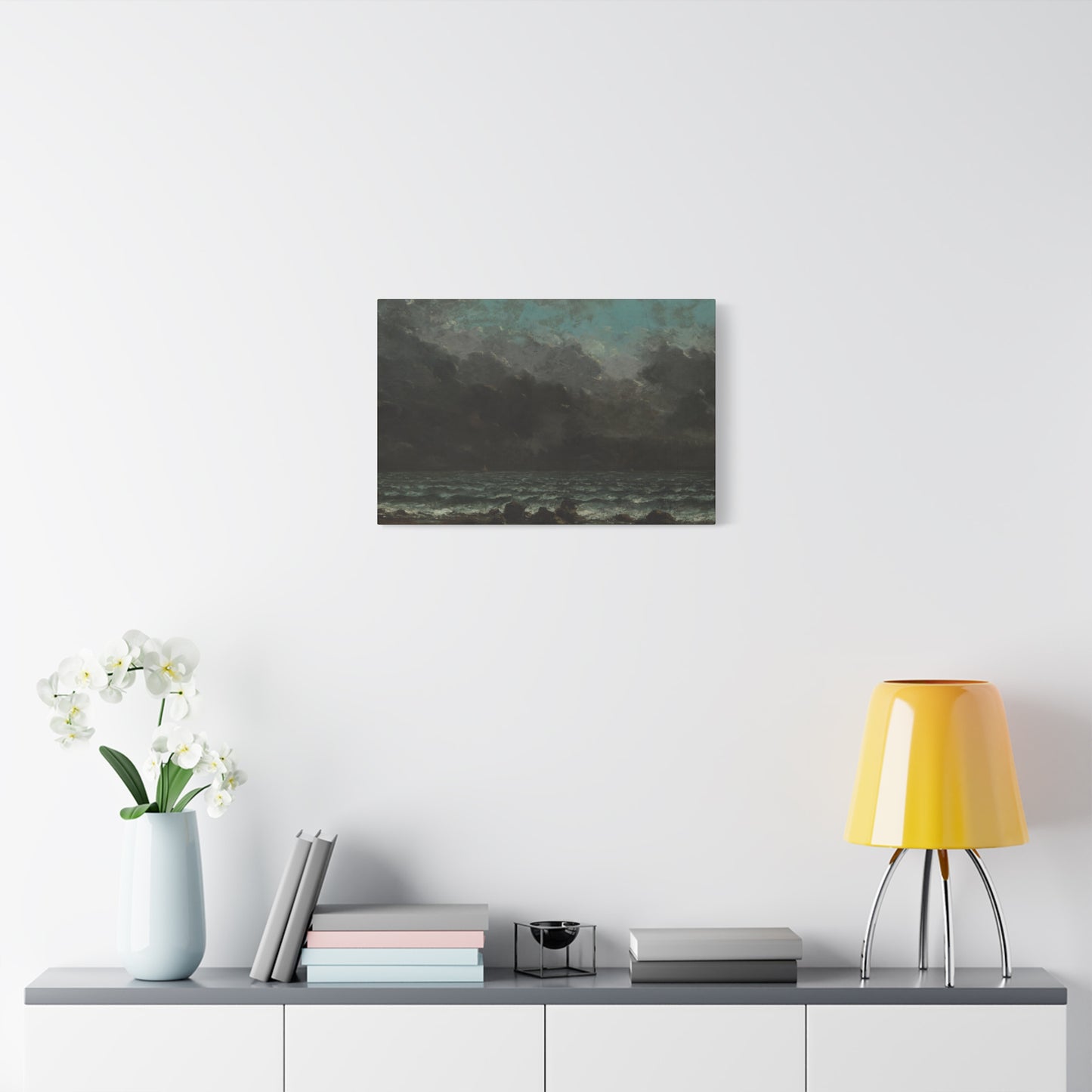 Courbet, Gustave - The Sea (1865) - Canvas Block, unframed
