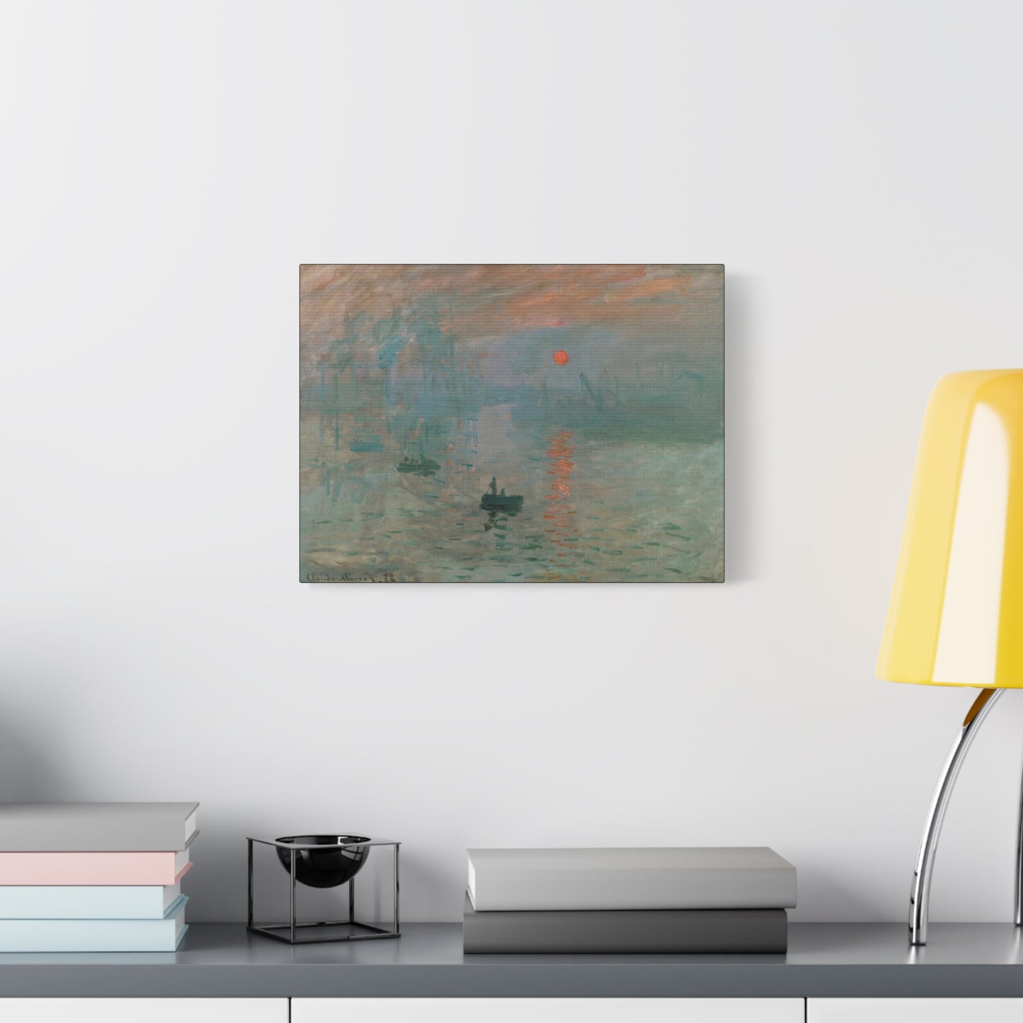 Monet, Claude - Impression, Sunrise (1872) - Canvas Block, unframed