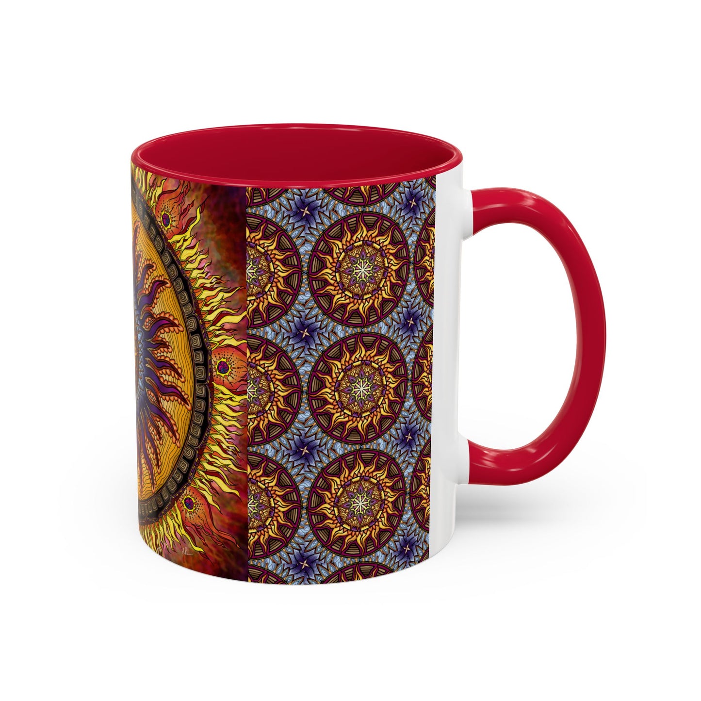 Pacio, Adam - Solar Disc Mandala - Colorful Accent Mugs