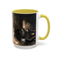 Courbet, Gustave - The Painter’s Studio (1855) - Colorful Accent Mugs
