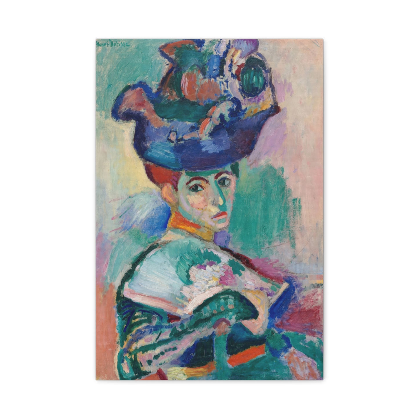 Matisse, Henri - Woman with a Hat (1905) - Canvas Block, unframed