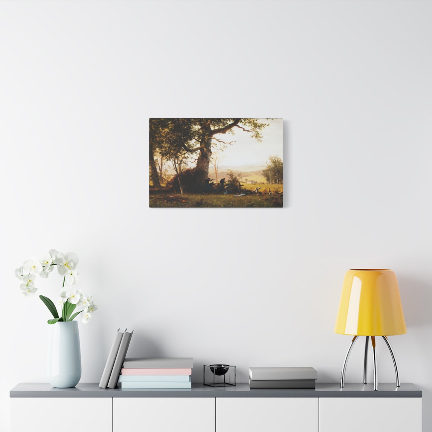 Bierstadt, Albert -  Guerrilla Warfare (1861) - Canvas Block, unframed