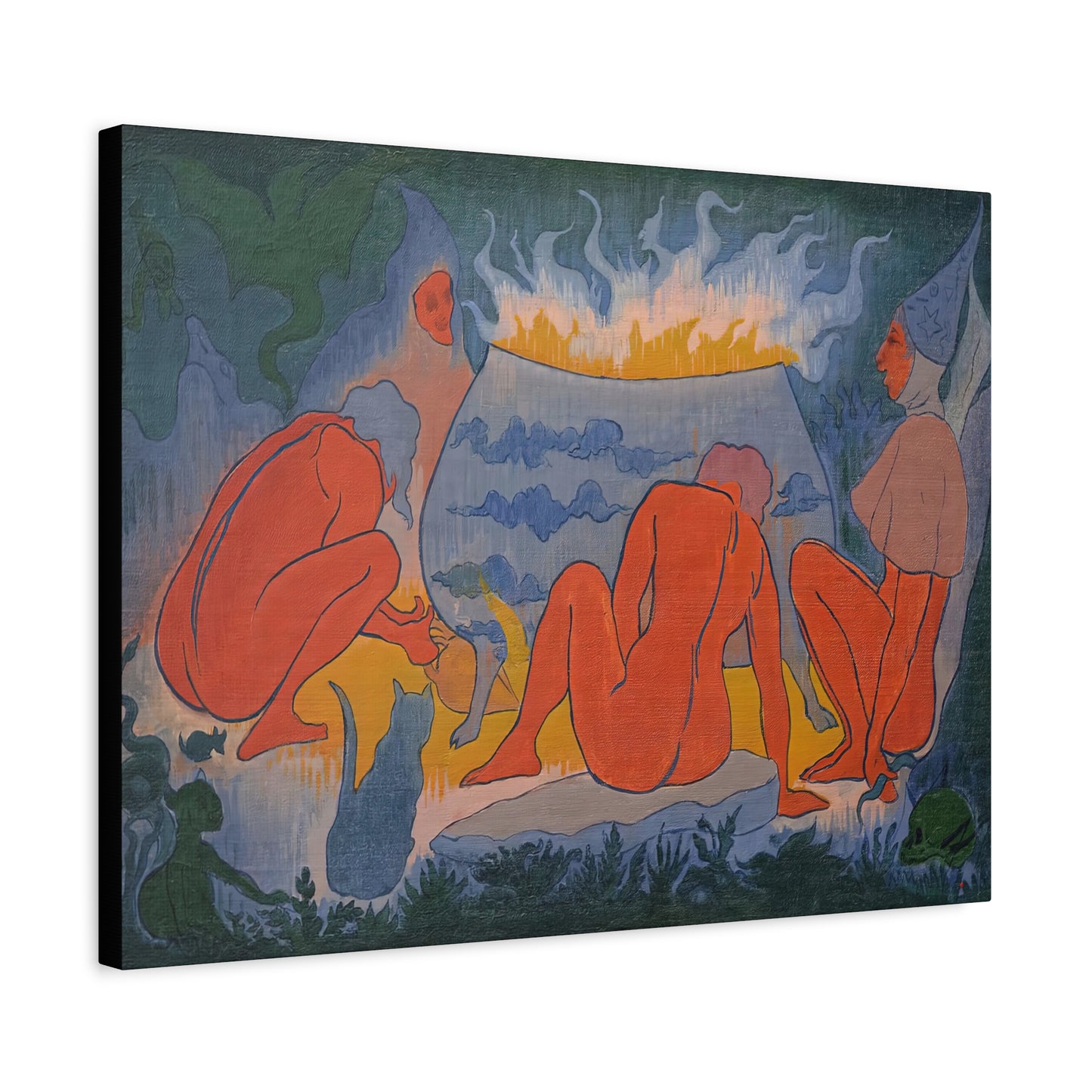 Ranson, Paul - Witches Around the Fire (1891) - Canvas Block, unframed