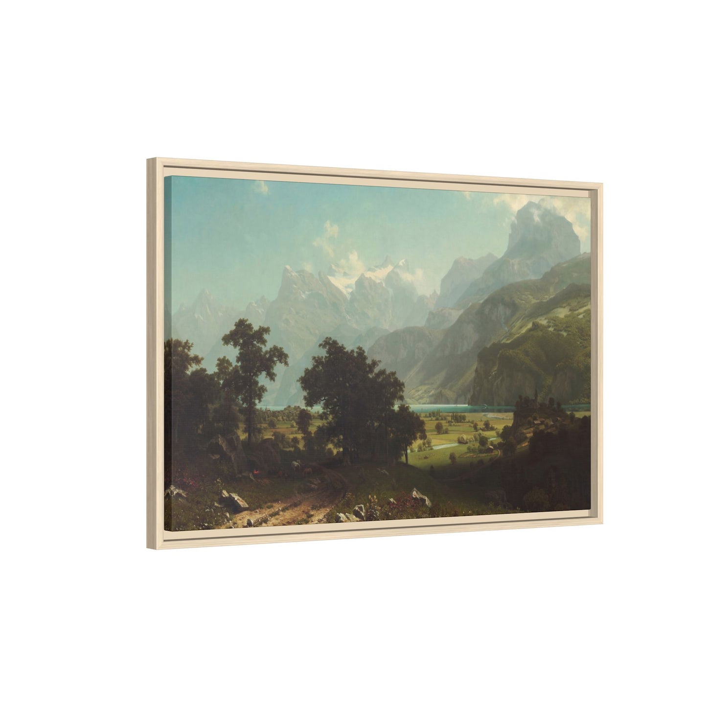 Bierstadt, Albert - Lake Lucerne (1858) - Matte Canvas, Framed