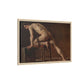 Courbet, Gustave - Study of a Nude Man (1840) - Matte Canvas, Framed