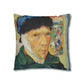 Van Gogh, Vincent - Self Portrait with Bandaged Ear (1889) - Suede Square Pillowcase