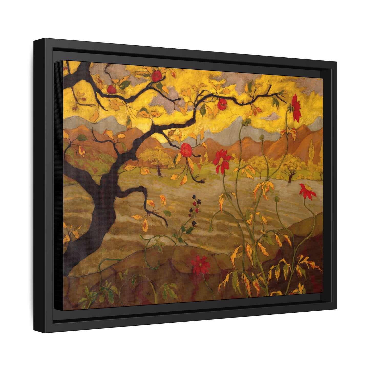 Ranson, Paul - Apple Tree with Red Fruit (1902) - Matte Canvas, Framed