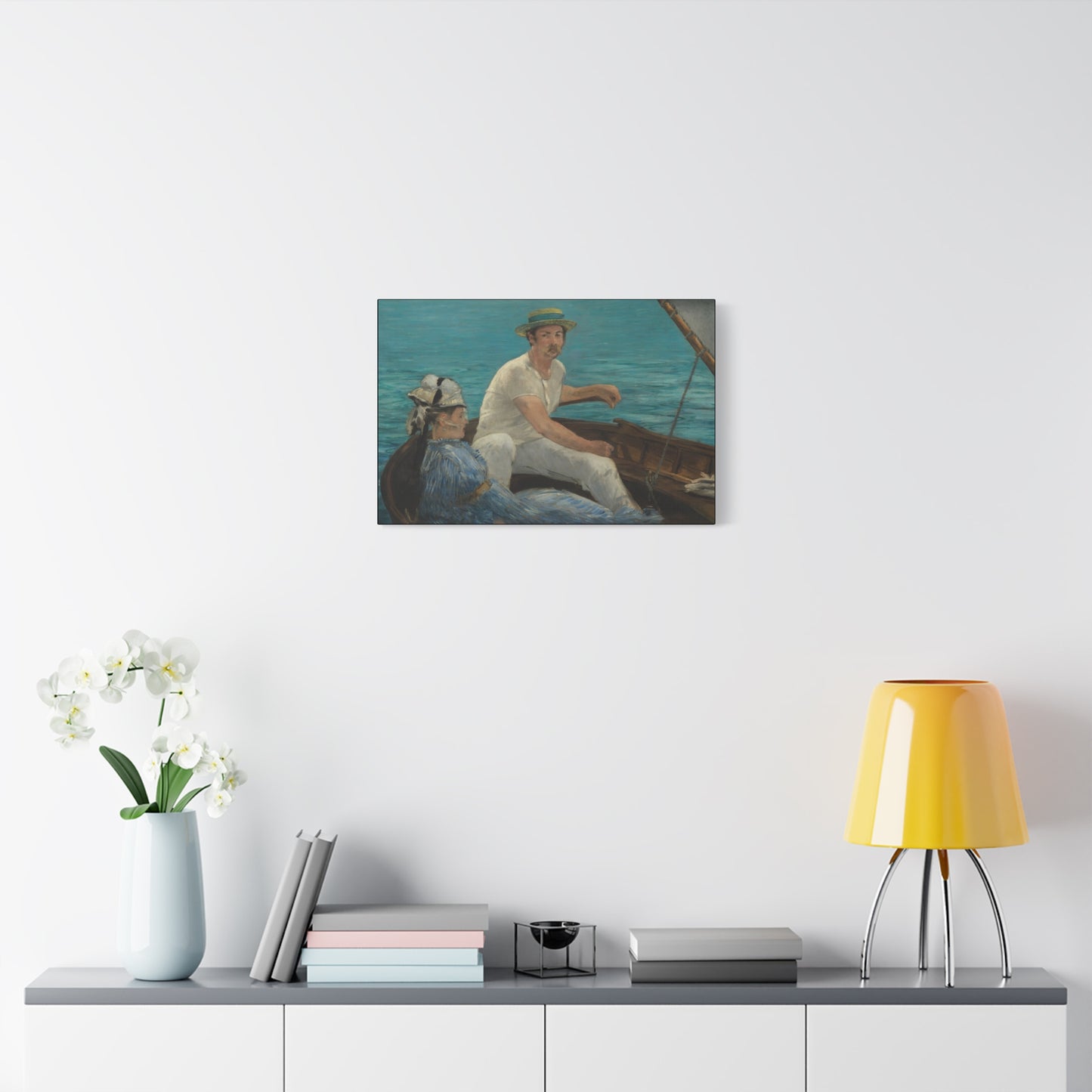 Manet, Édouard - Boating (1874) - Canvas Block, unframed