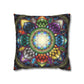 Pacio, Adam - Mystic Jewel Mandala - Suede Square Pillowcase
