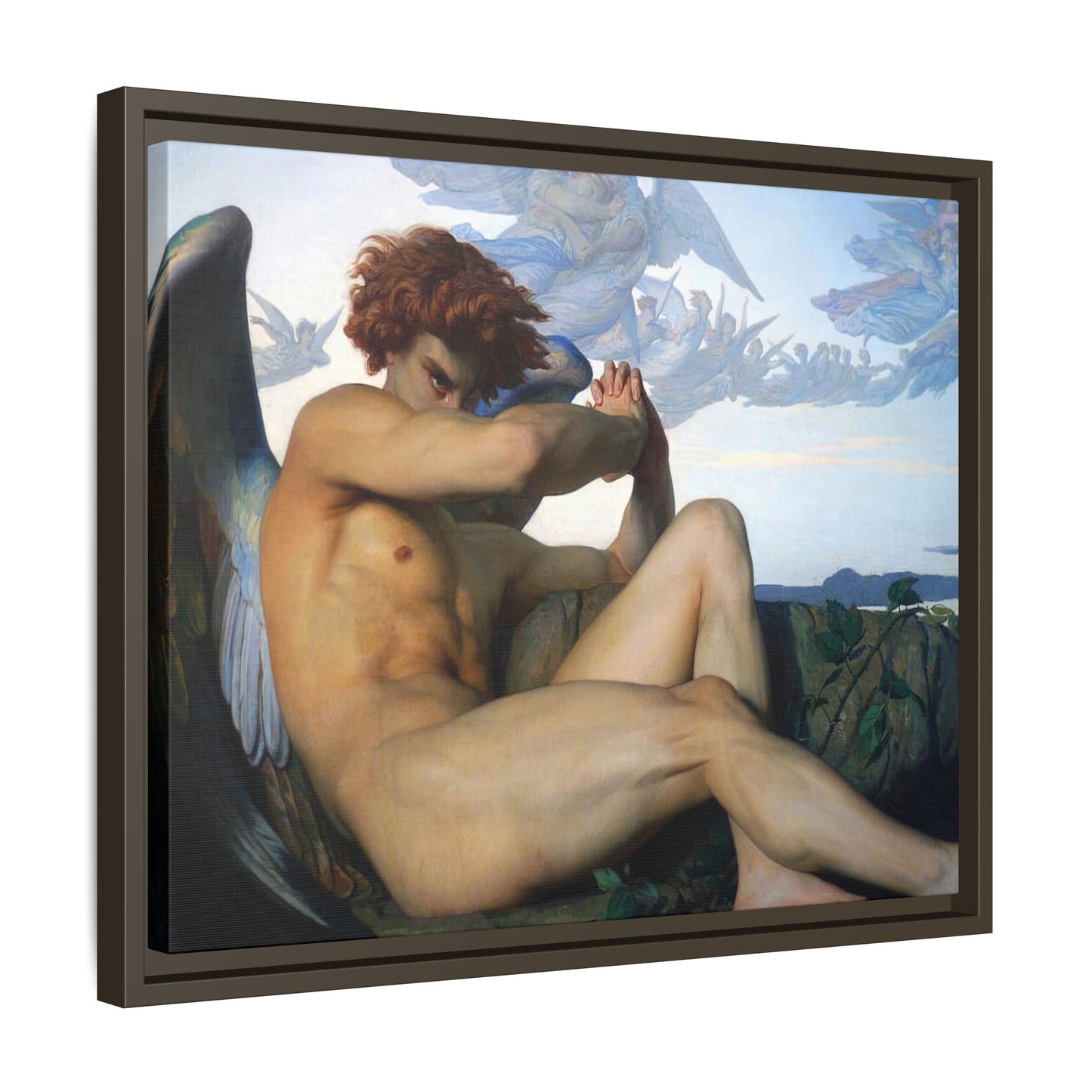 Cabanel, Alexandre - The Fallen Angel (1847) - Matte Canvas, Framed