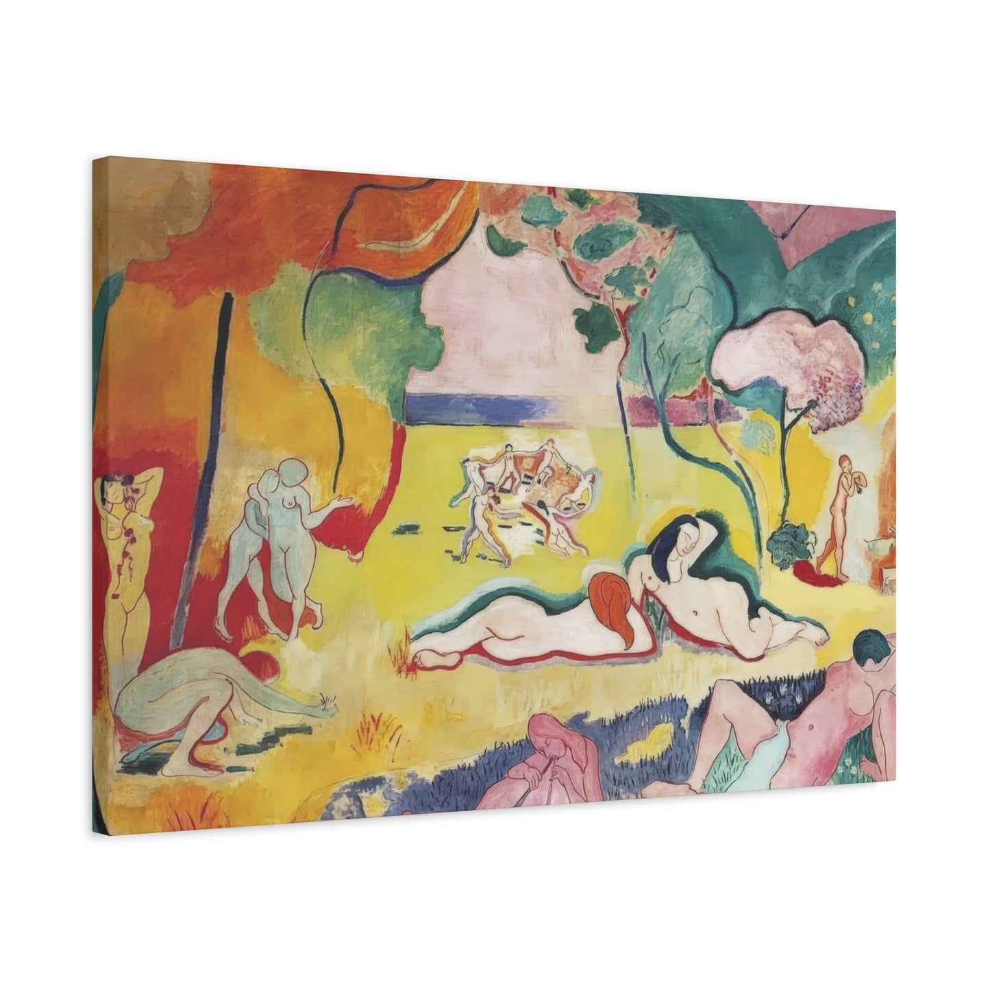 Matisse, Henri - The Joy of Life (1905) - Canvas Block, unframed