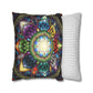 Pacio, Adam - Mystic Jewel Mandala - Suede Square Pillowcase