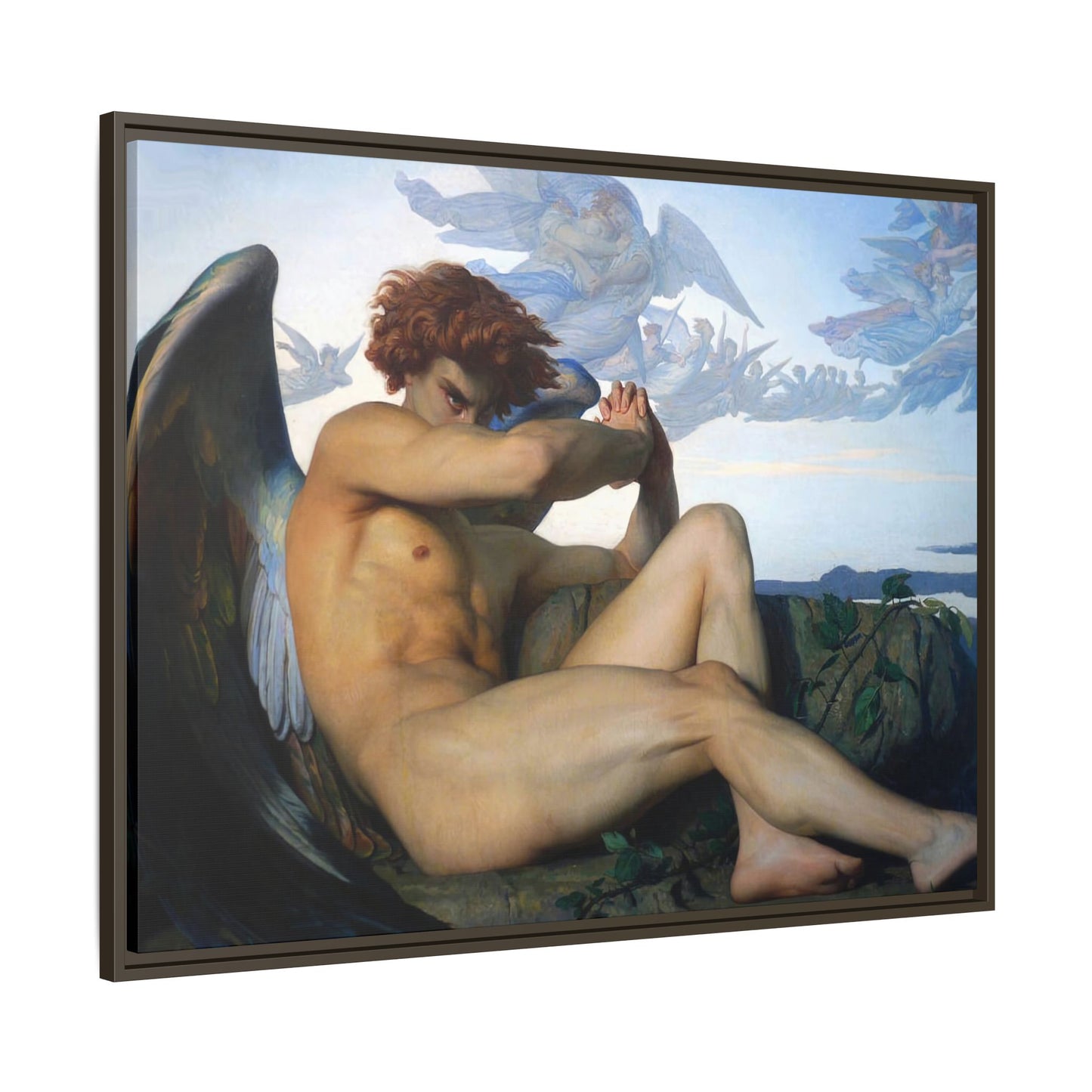 Cabanel, Alexandre - The Fallen Angel (1847) - Matte Canvas, Framed