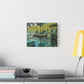 Monet, Claude - La Grenouillere (1869) - Canvas Block, unframed