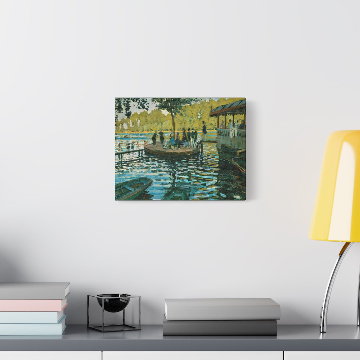 Monet, Claude - La Grenouillere (1869) - Canvas Block, unframed