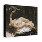 Courbet, Gustave - Woman with a Parrot (1866) - Canvas Block, unframed