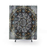 Memento Mori Mandala - Shower Curtains