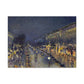 Pissarro, Camille - The Boulevard Montmartre At Night (1897) - Canvas Block, unframed