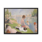 Seurat, Georges - Bathers at Asnières (1884) - Matte Canvas, Framed