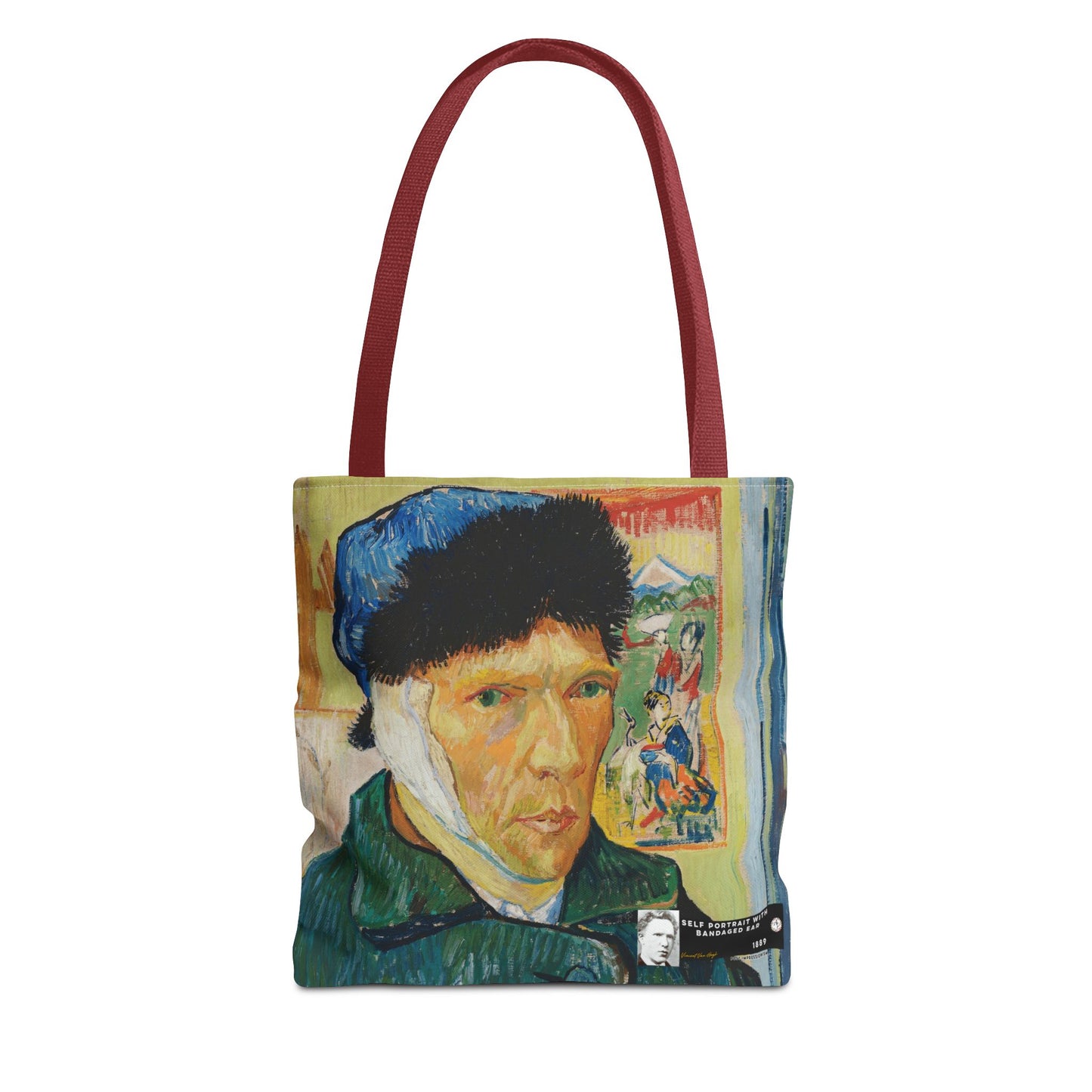 Van Gogh, Vincent - Self Portrait with Bandaged Ear (1889) - Tote Bag