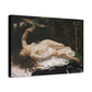 Courbet, Gustave - Woman with a Parrot (1866) - Canvas Block, unframed