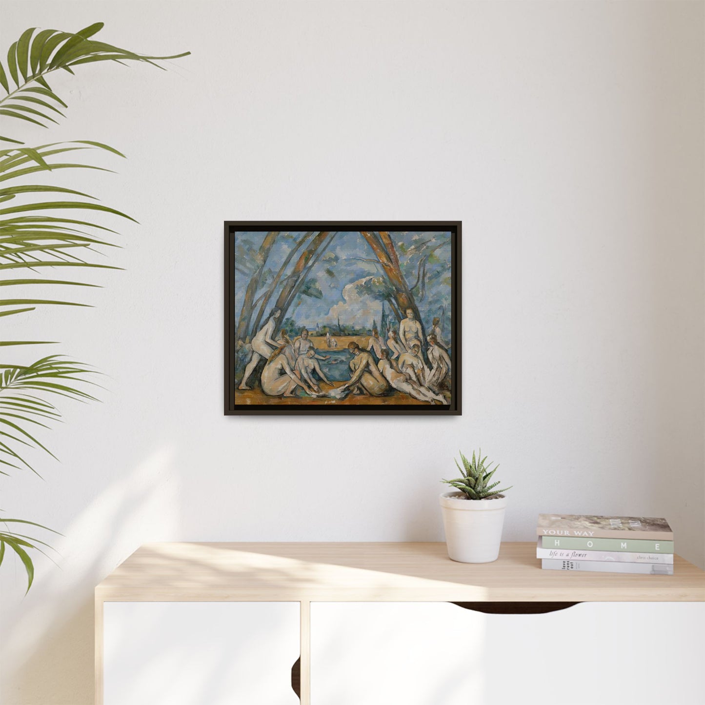 Cézanne, Paul - The Large Bathers (1906) - Matte Canvas, Framed