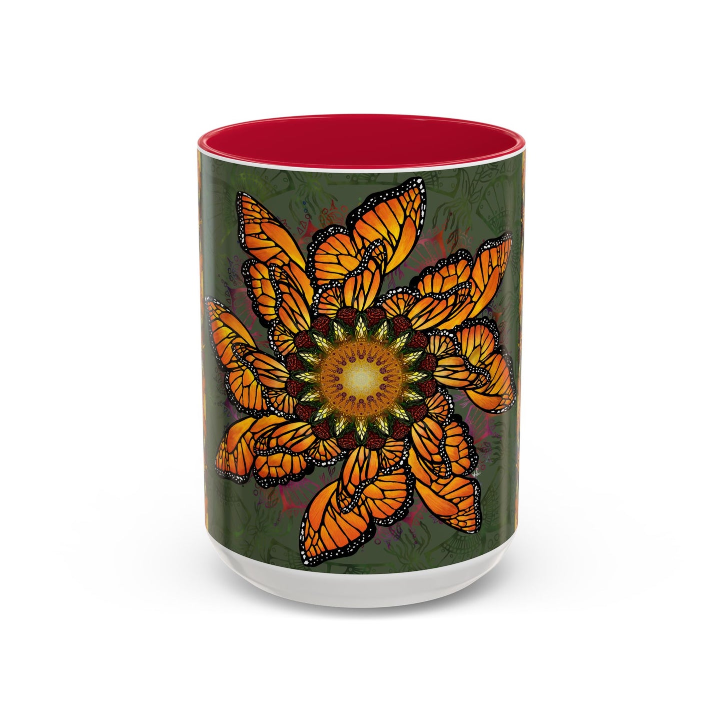 Pacio, Adam - Monarch Butterfly Mandala - Colorful Accent Mugs