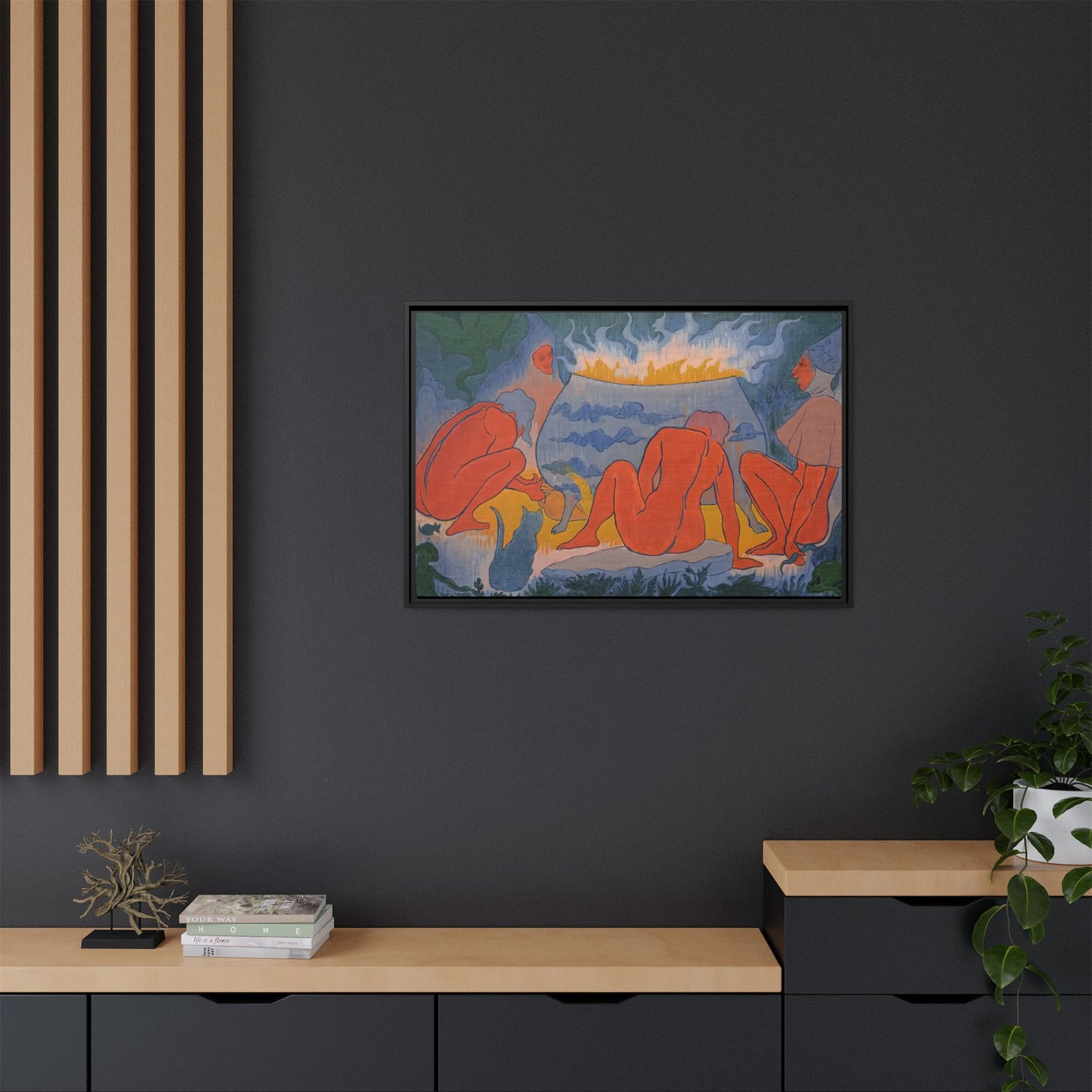 Ranson, Paul - Witches Around the Fire (1891) - Matte Canvas, Framed