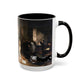 Courbet, Gustave - The Painter’s Studio (1855) - Colorful Accent Mugs