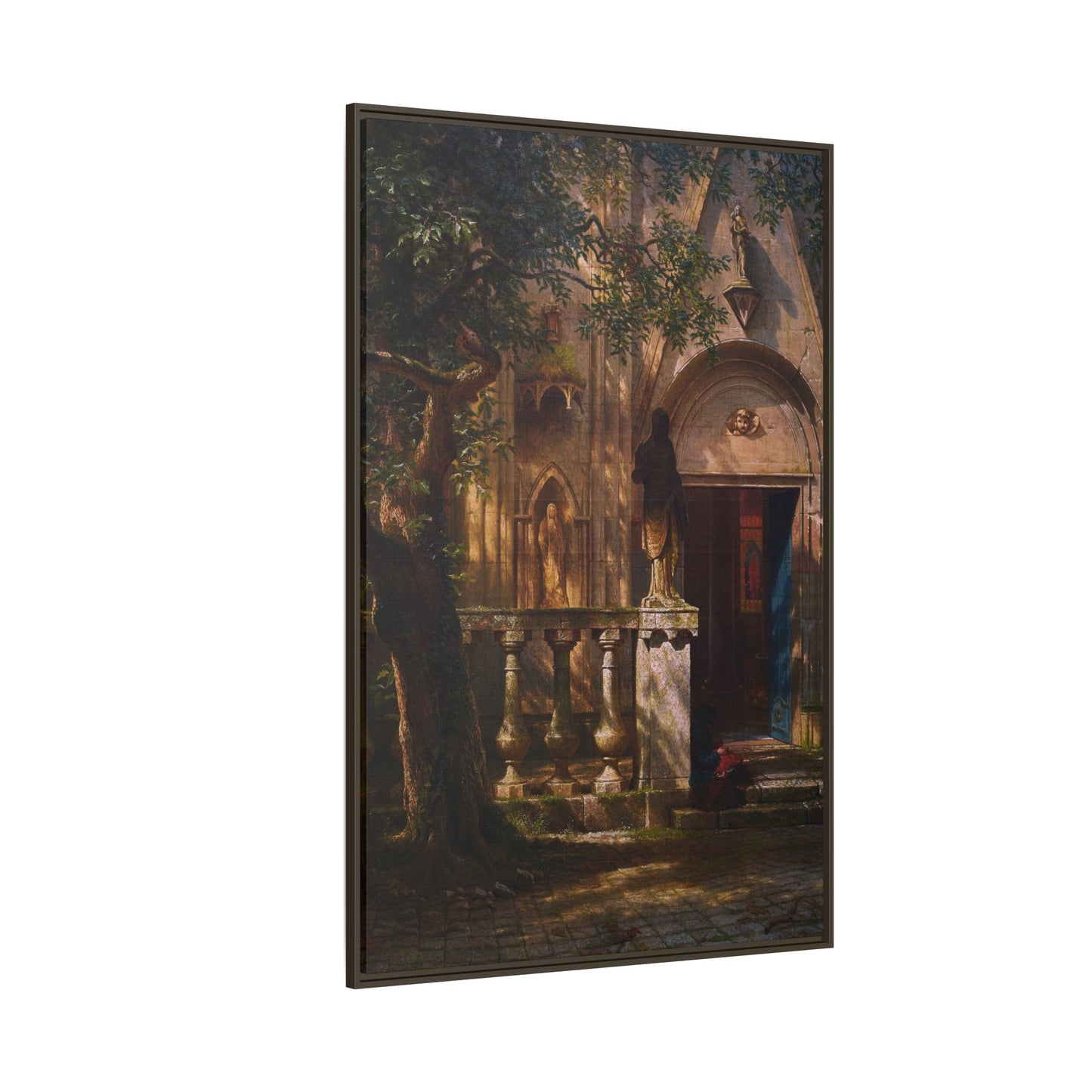 Bierstadt, Albert - Sunlight and Shadow  (1854) - Matte Canvas, Framed
