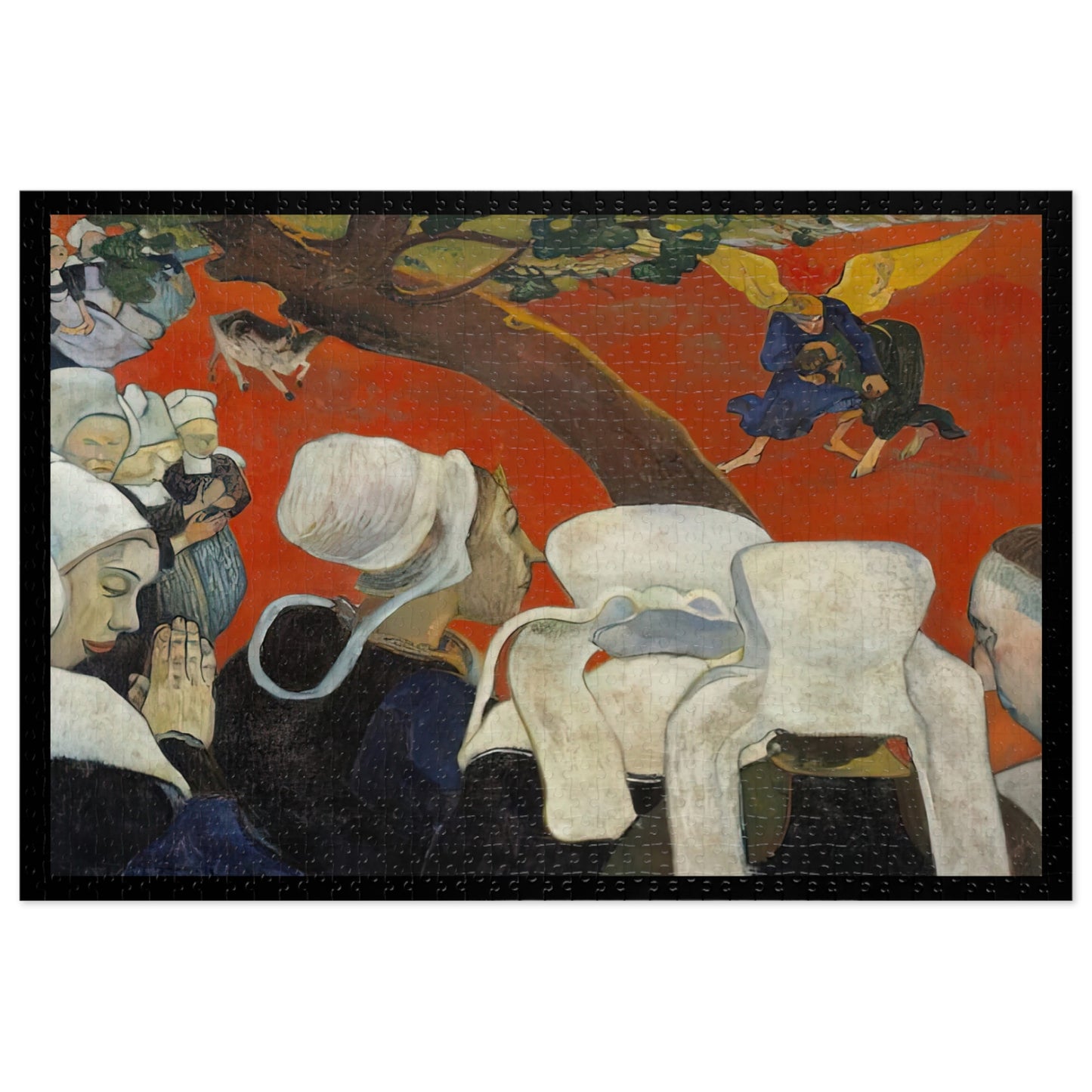 Gauguin, Paul - Vision of the Sermon (Jacob Wrestling with the Angel) (1888) - 1000pc Jigsaw Puzzle