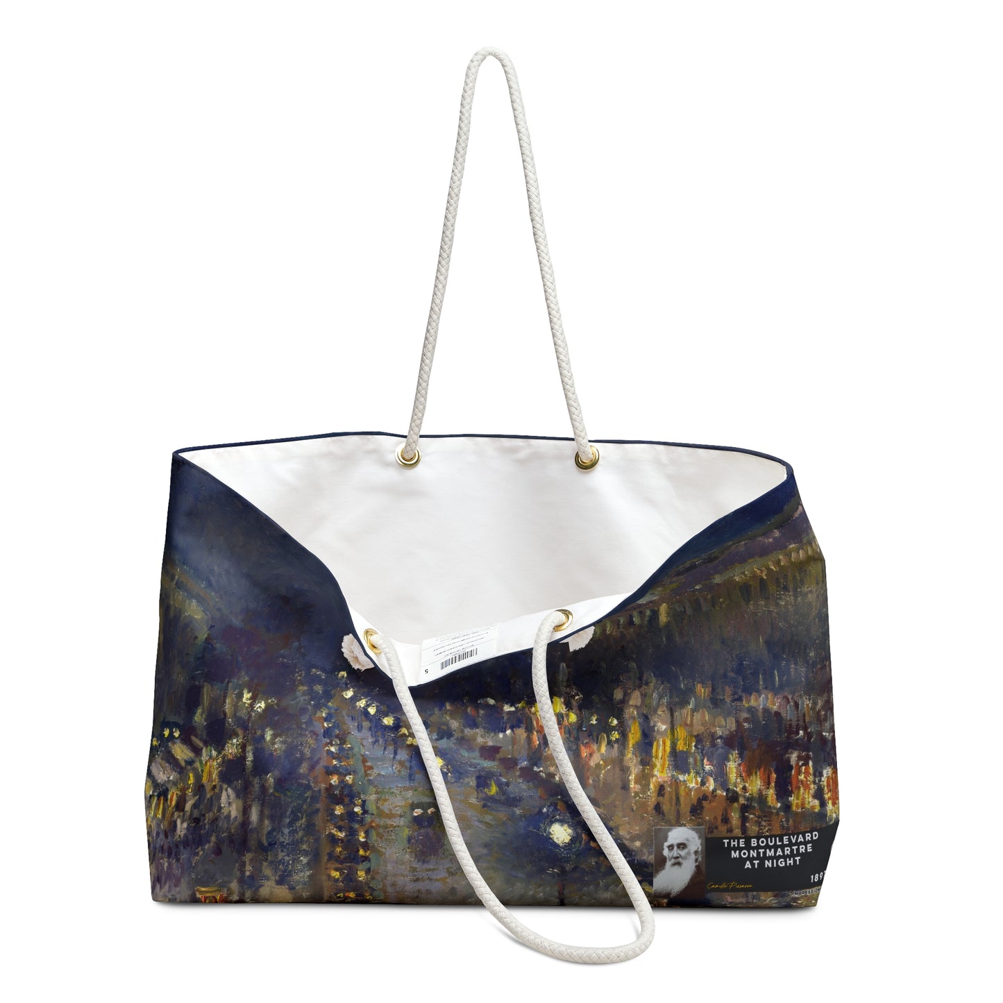 Pissarro, Camille - The Boulevard Montmartre At Night (1897) - Weekender Bag