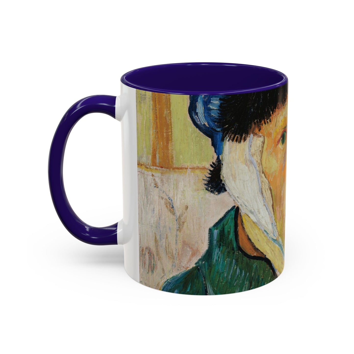 Van Gogh, Vincent - Self Portrait with Bandaged Ear (1889) - Colorful Accent Mugs